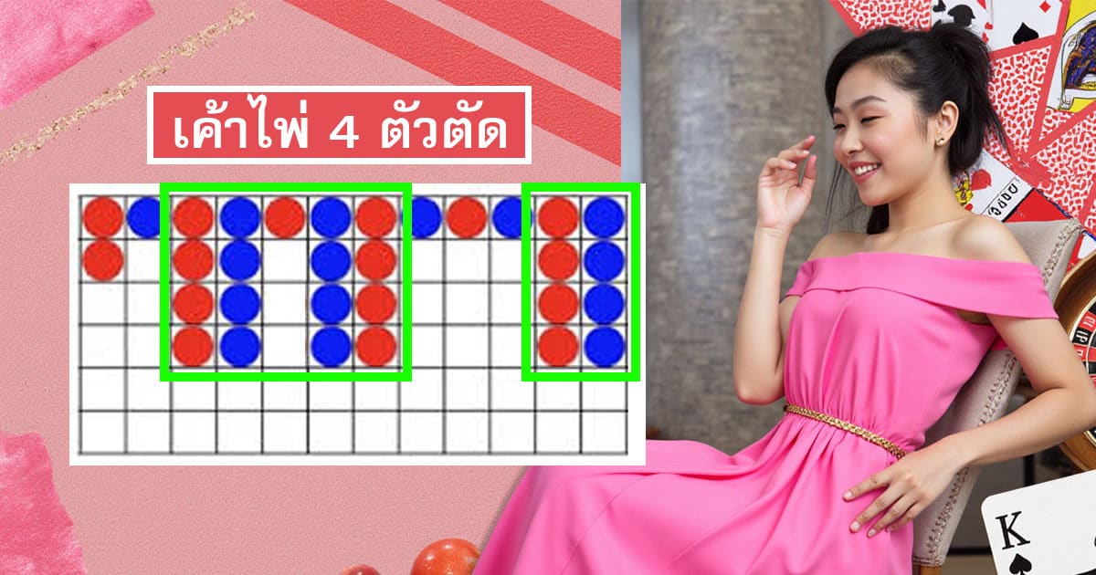 เค้าไพ่ 4 ตัวตัด